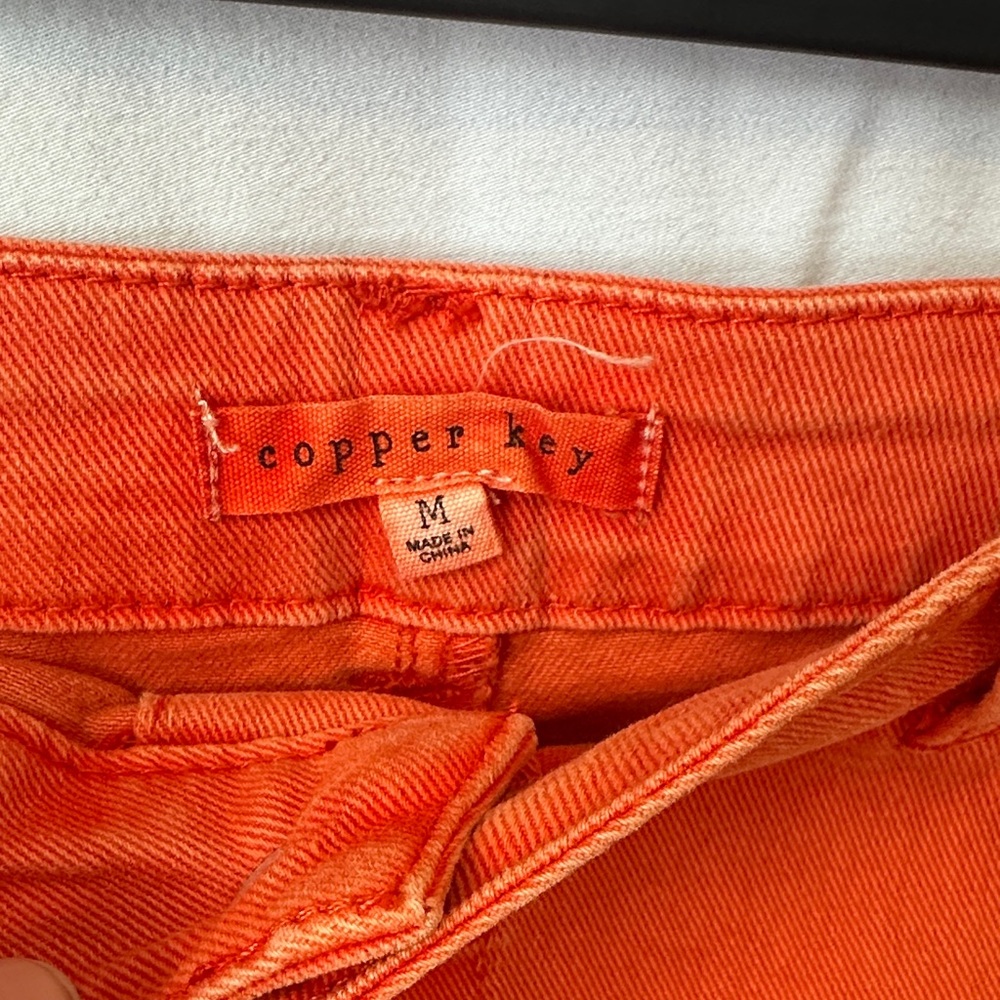 Copper Key Vibrant Orange Mini Skirt - Picture 2 of 4